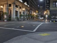 Los Angeles Road: Asphalt and Night Traffic