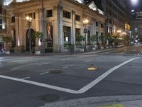 Los Angeles Road: Asphalt and Night Traffic