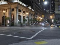 Los Angeles Road: Asphalt and Night Traffic