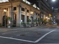 Los Angeles Road: Asphalt and Night Traffic