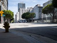 Los Angeles Road under a Clear Sky