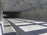 Los Angeles Road: Concrete Bridge Overpass