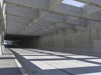 Los Angeles Road: Concrete Bridge Overpass