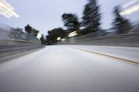 Los Angeles Road at Dawn: Lined with Street Lights
