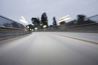 Los Angeles Road at Dawn: Lined with Street Lights