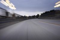 Los Angeles Road at Dawn: Lined with Street Lights
