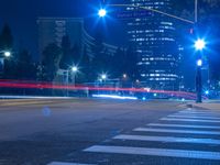 Los Angeles at Night: A Glimpse of the Busy Streets