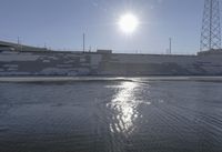 Road with Water Reflection in Los Angeles