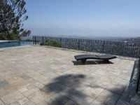 Los Angeles Skyline Deck View 001