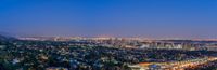 the view from the summit at twilight, from an observation point over los angeles - © 2010