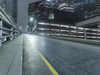 Los Angeles Skyline at Night with Modern Architecture