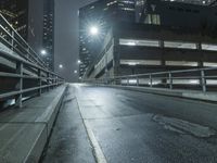 Los Angeles Skyline at Night with Modern Architecture