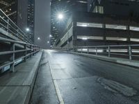 Los Angeles Skyline at Night with Modern Architecture