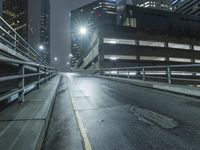 Los Angeles Skyline at Night with Modern Architecture