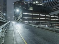 Los Angeles Skyline at Night with Modern Architecture