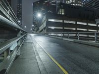 Los Angeles Skyline at Night with Modern Architecture