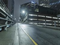 Los Angeles Skyline at Night with Modern Architecture