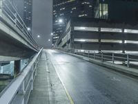 Los Angeles Skyline at Night with Modern Architecture