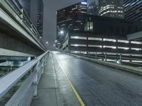 Los Angeles Skyline at Night with Modern Architecture