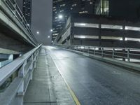 Los Angeles Skyline at Night with Modern Architecture