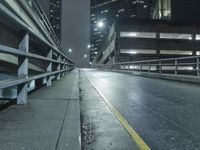 Los Angeles Skyline at Night with Modern Architecture