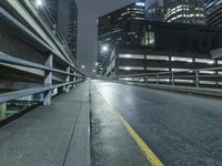 Los Angeles Skyline at Night with Modern Architecture