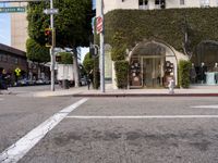 Los Angeles Storefront with Clear Skies