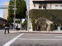 Los Angeles Storefront with Clear Skies