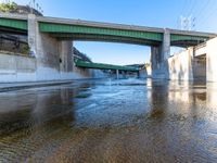 Los Angeles Suburban Bridge: Under a Clear Sky