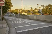 Los Angeles: Tree-lined Streets Under a Clear Sky