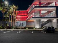 Los Angeles: Urban Asphalt Road Under Artificial Light