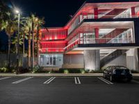Los Angeles: Urban Asphalt Road Under Artificial Light