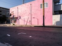 Los Angeles Street: Asphalt Roads and Urban Storefronts