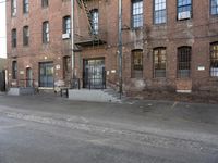 Los Angeles Urban Scene: Brick Wall and Building