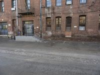 Los Angeles Urban Scene: Brick Wall and Building