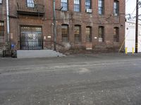 Los Angeles Urban Scene: Brick Wall and Building