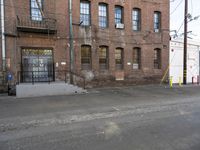 Los Angeles Urban Scene: Brick Wall and Building