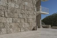 Los Angeles Urban Plaza with Concrete Building