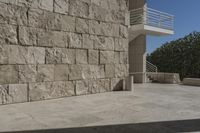 Los Angeles Urban Plaza with Concrete Building