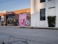 Los Angeles Urban Road: Clear Skies and Classic Architecture