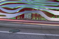 Los Angeles: Urban Street Light and Mural