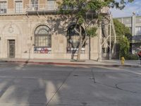 Los Angeles Warehouse Building on Concrete Street