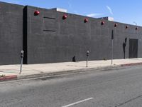 Los Angeles Warehouse District: A Clear Sky View