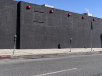 Los Angeles Warehouse District: A Clear Sky View