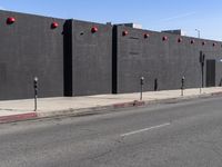 Los Angeles Warehouse District: A Clear Sky View