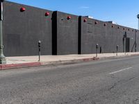 Los Angeles Warehouse District: A Clear Sky View