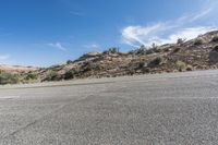 Low Asphalt Road in Desert Mountain 001