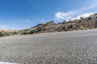 Low Asphalt Road in Desert Mountain 002