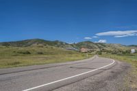 Lush Landscape with Asphalt Road