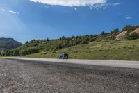 Lush Landscape: Asphalt Road on a Sunny Day HDRi Maps and Backplates